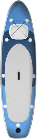 Надувна SUP-дошка vidaXL для дорослих, комплект, 360x81x10 см, морський синій, серфборд для стоячого веслування з веслом