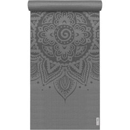 Йога-мат Yogistar Yogimat Basic Art Collection Спіраль Мандала графіт, килимок для йоги, екологічний, нековзкий