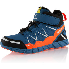 Черевики для ходьби жіночі та чоловічі, зимові, утеплені, кольори: синій, помаранчевий (45 EU)