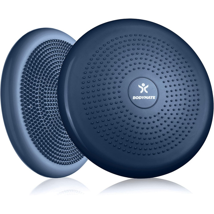 Крісло-подушка BodyMate для балансу та тренувань, 34 см, з насосом (NAVY-PEONY)