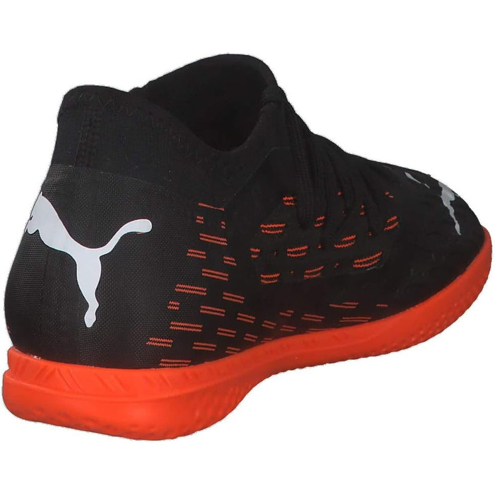 Дитячі футбольні бутси PUMA Future 6.3 Netfit It Jr - 32 EU (Чорний/Білий/Помаранчевий)