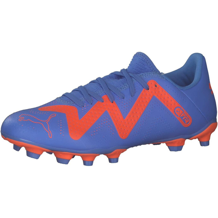 Жіночі футбольні бутси PUMA Future Play FG/AG 37 EU, Blue Glimmer/Puma White/Ultra Orange