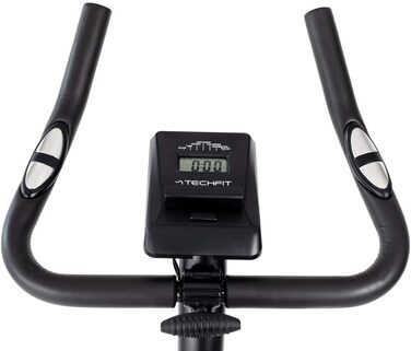 Велотренажер TechFit B250 магнітний, кардіо, домашній тренажер з регульованим сідлом, пульсометром та LCD-дисплеєм