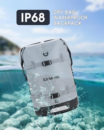 Водонепроникний рюкзак IDRYBAG 55L/35L для подорожей, каякінгу, SUP та плавання