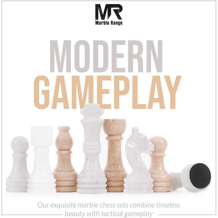 Шаховий набір з мармуру для дорослих, ручної роботи, з дошками Verona & Green Onyx, 32 фігури, 2 додаткові королеви, коробка для зберігання, розкішна подорожна гра, елегантний подарунок для дому (Verona & Green Onyx) (Verona & White)