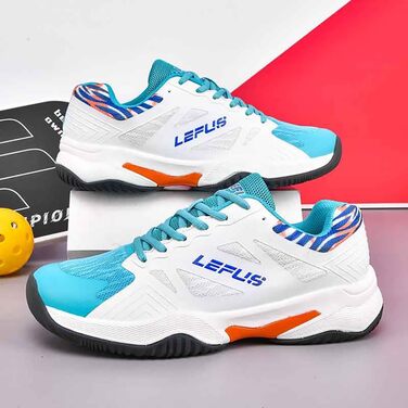 Тенісні кросівки для чоловіків та жінок, зала, молодь, піклбол, бадмінтон, зручні кросівки тренера, фітнес, неслизькі зала, білий, зелений, 38 EU