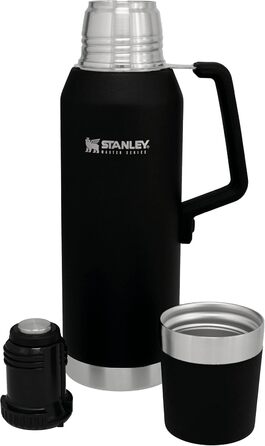 Термос Stanley Master Unbreakable 750 мл Foundry Black, нержавіюча сталь, 4-шарова вакуумна ізоляція, кришка-чашка, для гарячих та холодних напоїв, підходить для посудомийної машини