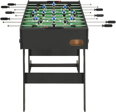 Складаний стіл для кікеру vidaXL 121x61x80 см, чорний