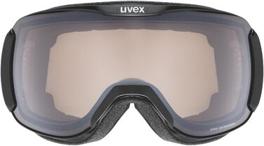 Гірськолижна маска uvex downhill 2100 V, фотохромна, антифог, чорна, універсальний розмір, для жінок та чоловіків