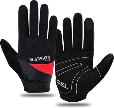 Велосипедні рукавички Habfinger для чоловіків, червоні/бежеві (XXL), неслизьке покриття, короткі