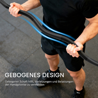 Штанга для важкої атлетики, 5 см втулки, сталева, вантажопідйомність 100 кг, чорна