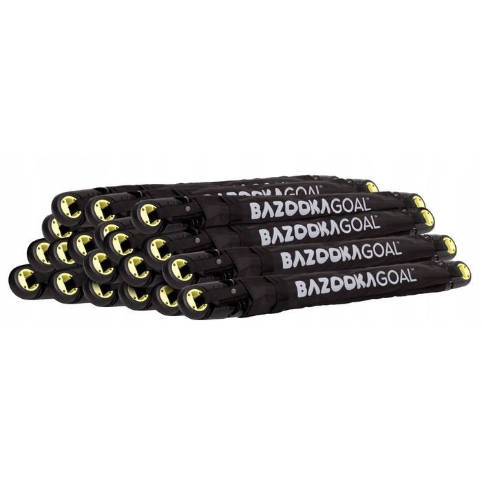 Складані переносні футбольні ворота BazookaGoal 120x75 см, чорні