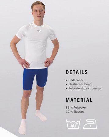 Чоловічі компресійні тайтси JAKO Tight Basic 2.0 8516, колір Royal (L)
