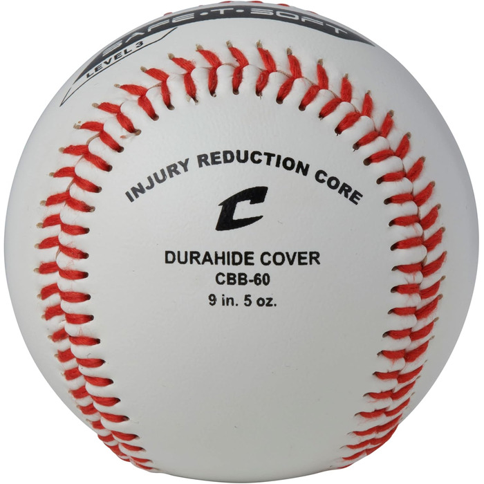 Бейсбольний м'яч Champro Safe-T-Soft (білий, 22.9 см, 12 шт.) - м'який, безпечний для тренувань