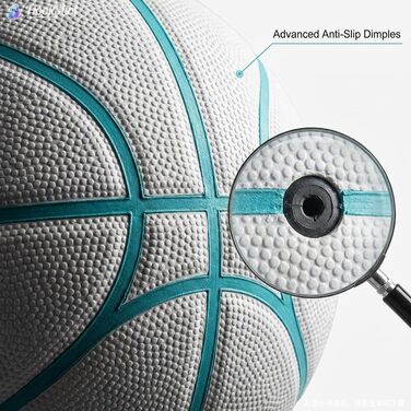 Баскетбольний м'яч Senston, розмір 7, фіолетовий. З набором для накачування. Антиковзаюча поверхня, відмінне зчеплення. Для гри на вулиці.