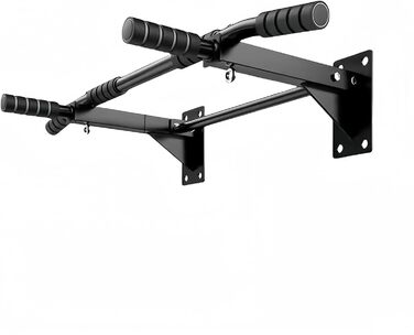 Турнік для підтягувань на стіну, для домашнього спортзалу, чорний (до 200 кг)