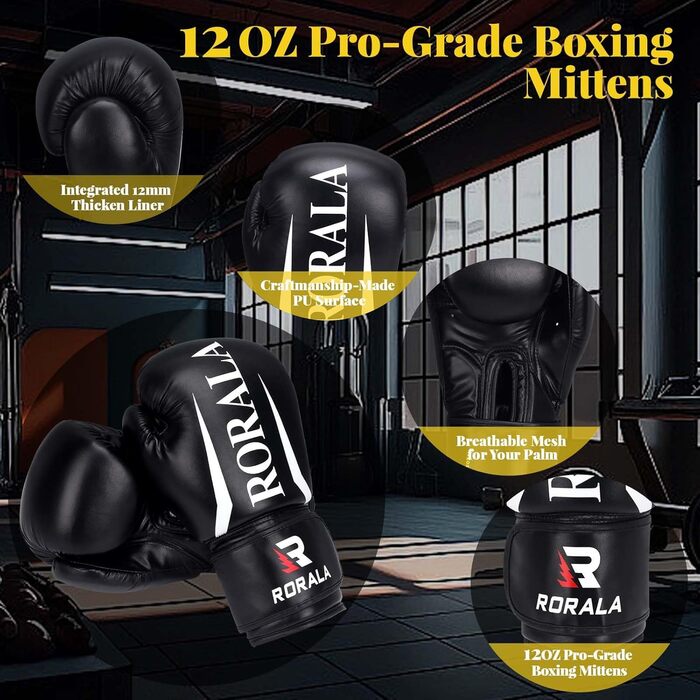 Boxsack RORALA для дорослих: самостійна стійка, MMA, бокс, важкий, з присосками