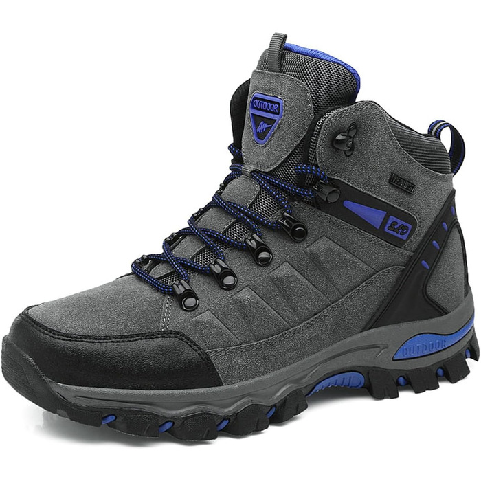 Трекінгові черевики для жінок та чоловіків. Зручні, легкі, з неслизькою підошвою. Ідеальні для туризму та активного відпочинку. Розмір 7.5 UK, сірий 1