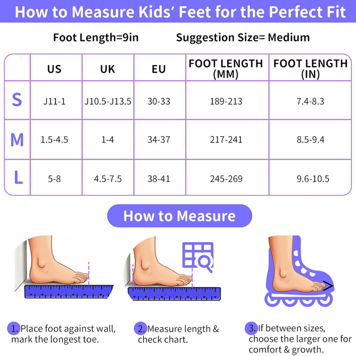 Інлайни BELEEV для дітей, підлітків та дорослих, ролики з регульованим розміром, світлодіодні шнурки та колеса, фіолетовий (EU 38-41)