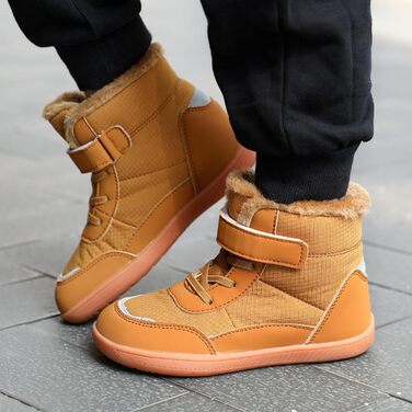 Дитячі зимові балетки для хлопчиків та дівчаток. Зимові черевики, теплі, з підкладкою, для активного відпочинку, трекінгу та піших прогулянок. Легкі, антиковзкі зимові черевики, розмір EU25-36, оливковий (колір хакі).