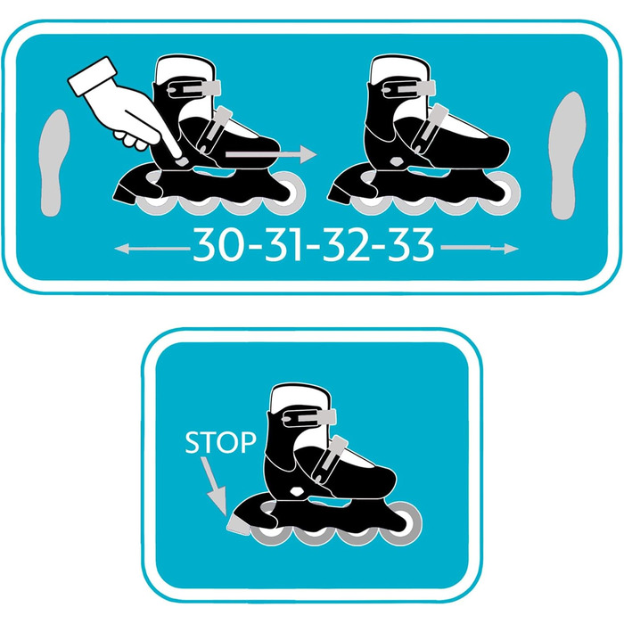 Роликові ковзани Skids Control Mixte 2025, розмір 30-33, синій