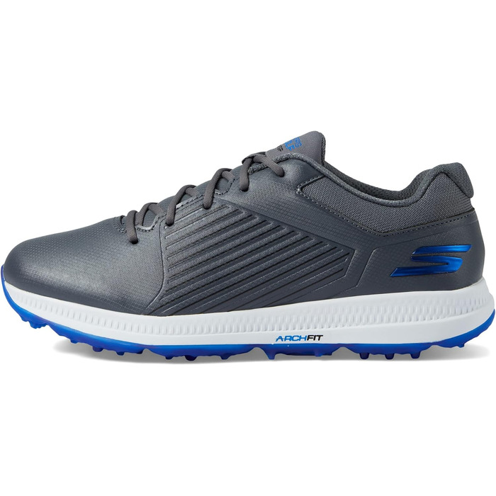 Чоловічі гольф-туфлі Skechers Elite Vortex - сірий з синім оздобленням, 45 EU