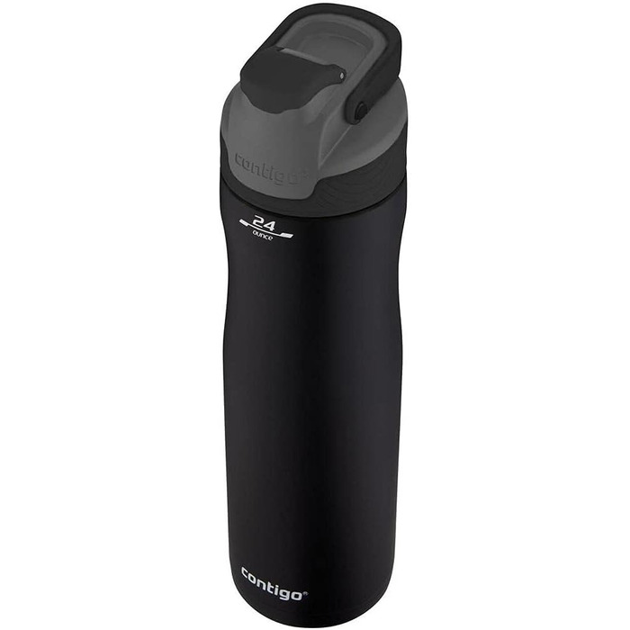 Термос-бутилка Contigo Autoseal Chill Matte Black, 720 мл, нержавіюча сталь, ізоляція до 28 годин, герметична, BPA-free
