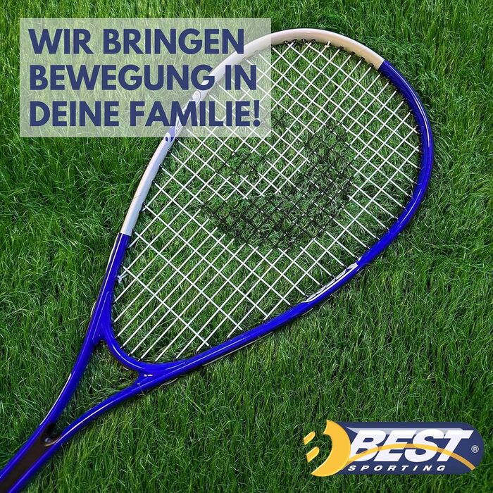Сквош ракетка Best Sporting XT-Line I з чохлом, алюміній, ергономічна ручка, 59 см