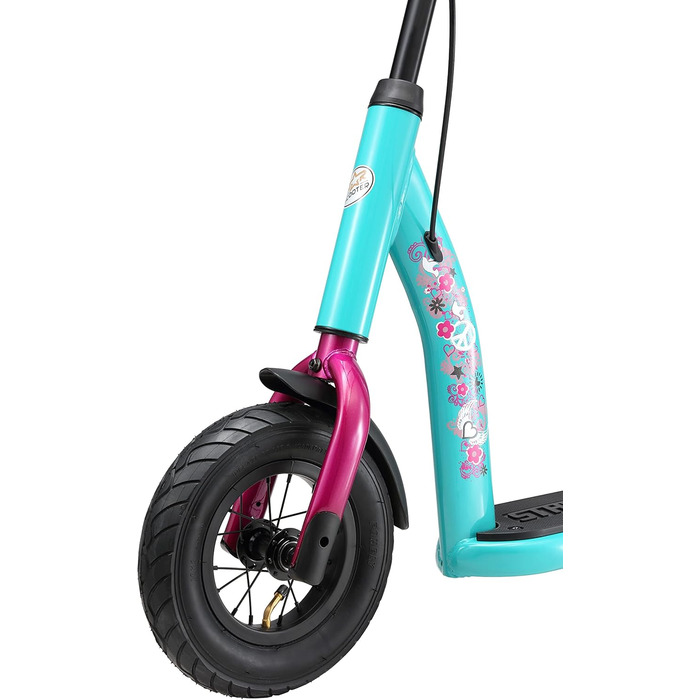 Дитячий самокат STAR SCOOTER з надувними колесами 10 дюймів, для дітей від 5 років, міський, регульована висота, нове покоління