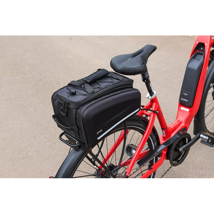 Сумка на багажник для велосипеда ZEFAL Z Traveler ZF 7049 B, водонепроникна, чорна