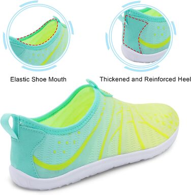 Водні шкарпетки Spesoul для жінок та чоловіків: дихаючі, швидковисихаючі, м'які, для хаду, піших прогулянок, плавання, пляжу, серфінгу, йоги, спорту (39/40.5 EU, Jiao Blgreen)