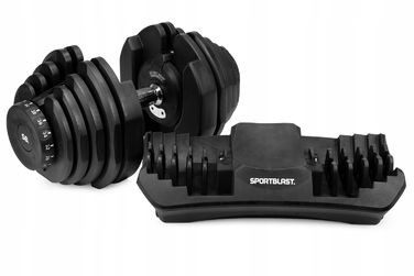 Регульовані гумовані гантелі Sport Blast 1x 40 кг