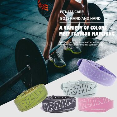 Жіночий пояс для важкої атлетики з шкіри, з підтримкою попереку 10,2 см, фіолетовий, для пауерліфтингу та присідань