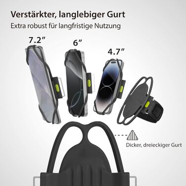 Спортивний браслет для телефону Bone Run Tie 3 - зручний фітнес-аксесуар для бігу, сумісний з iPhone 4.7-7.2