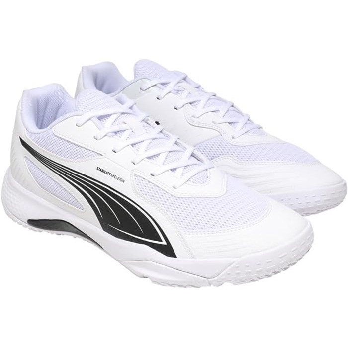 Спортивне взуття PUMA Solarflash III для залу (36 EU, білий/чорний)