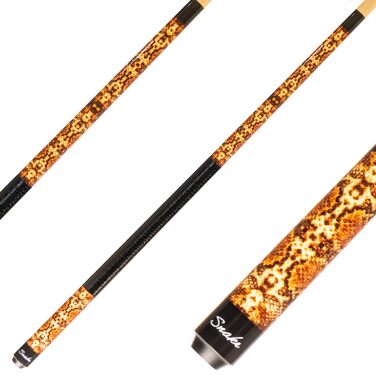 Більярдний кий Winsport Animal Collection Snake — професійний пул-кий з клеєним тіпом 12 мм, клен, дизайн Змія