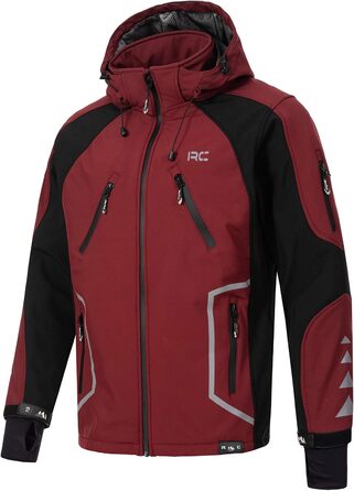 Чоловіча outdoor куртка Softshell Rock Creek H-230 для активного відпочинку, колір винний, розмір XXL