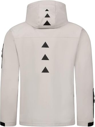 Чоловіча куртка-софтшелл Rock Creek Outdoor H-127 водонепроникна для прогулянок та активного відпочинку, сіра, розмір 5XL