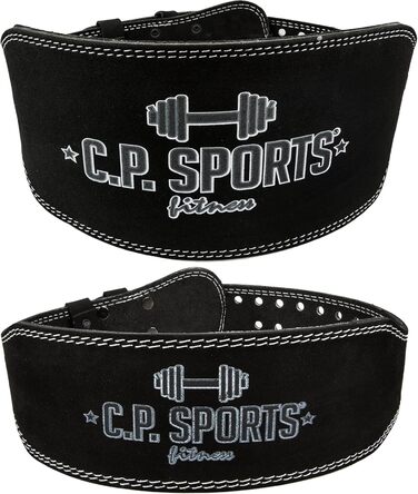 Шкіряний пояс для важкої атлетики C.P. Sports, стандартний або широкий, чоловічий та жіночий, для пауерліфтингу, бодібілдингу, фітнесу