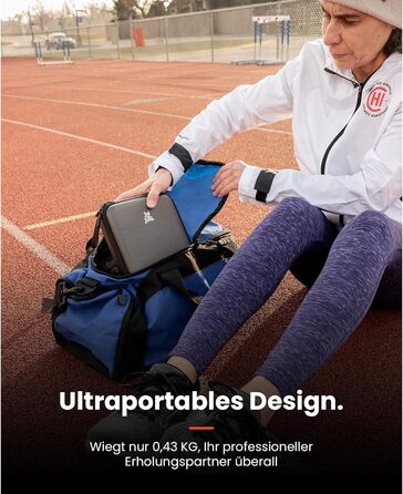 Масажер для м'язів Bob and Brad Q2 Ultra з інфрачервоним нагрівальним насадкою, портативний, тихий, для зняття м'язового болю, чорний + інфрачервоний нагрів