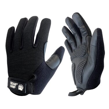 Рукавички для важкої атлетики BEAR GRIP з гелевою подушкою (XL) - для тренажерного залу, бодібілдингу, кросфіту, велоспорту