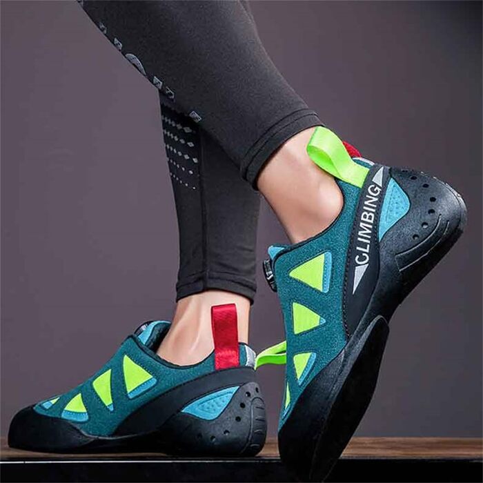 Жіночі скелелазні туфлі, легкі, дихаючі, з антиковзким покриттям, для боулдерингу, спортивні, 40 EU, Зелені