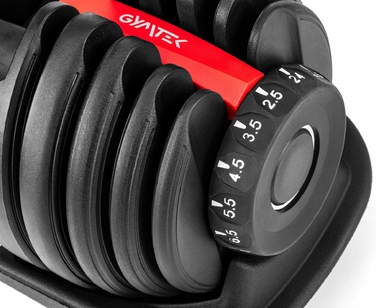 Регульовані гумовані гантелі Gymtek 1 x 24 кг
