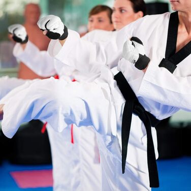 Боксерські рукавички GROOFOO MMA для тренувань, спарингів, боксу, карате, муай-тай, для дітей, чоловіків і жінок, білі, розмір M