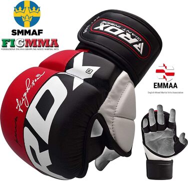 Боксерські рукавички RDX MMA для чоловіків та жінок, рукавички для спарингу, кікбоксингу, муай-тай та інших видів єдиноборств. Відкриті рукавички для ударів та греплінгу.