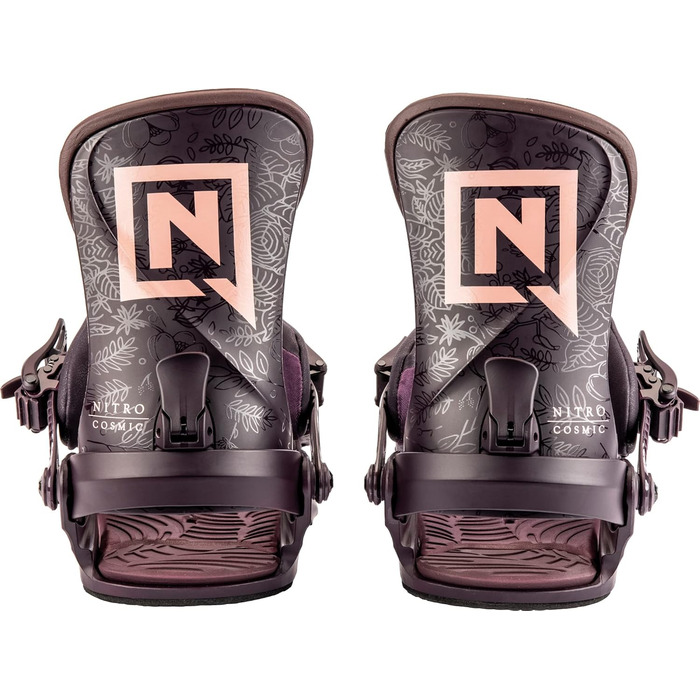 Жіночі сноуборд-кріплення Nitro Cosmic BDG Plum Vines