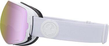 Маска для сноуборду Dragon X2s White Out з лінзами Lumalens Pink Ion та додатковою лінзою Whiteout, біла, преміум якість