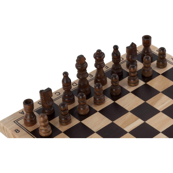 Шахи Engelhart з берези - Класична настільна гра для 2 гравців - 32 фігури, король 77 мм - для початківців, від 6 років