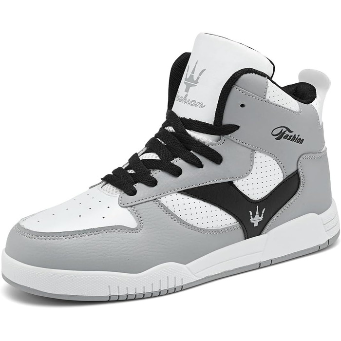 Чоловічі бігові кросівки High Top, трекінгові черевики, кросівки для фітнесу, білі (39 EU, 730 Grey)