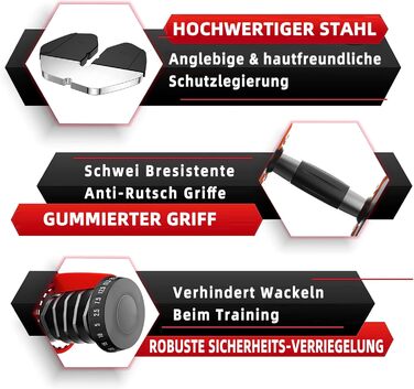 Регульовані гантелі 15 в 1: набір для силових та домашніх тренувань (24-40 кг)